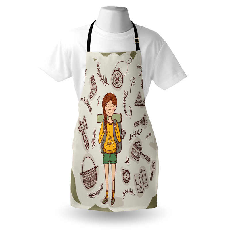 No Pattern Bib Apron