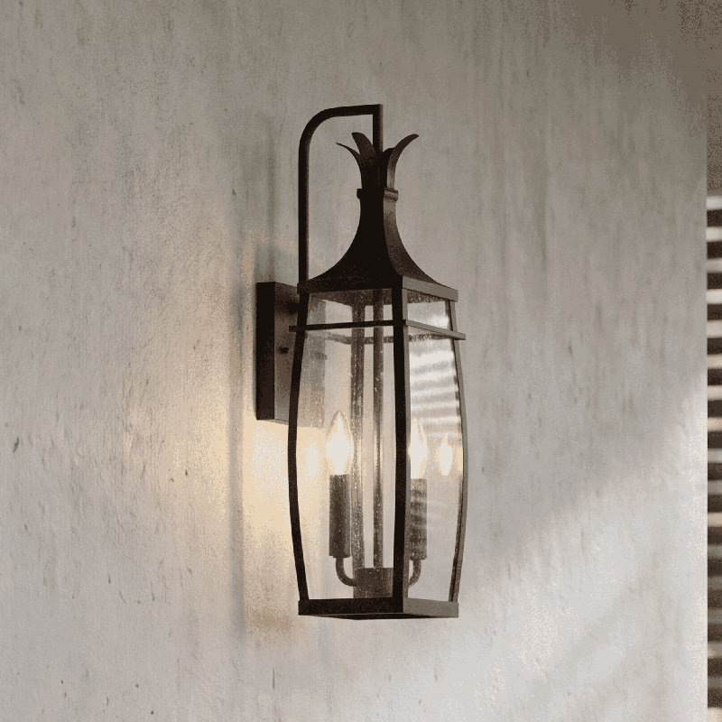 Lanterne murale d'extérieur 2 lumières Montpelier, H 22 po x l 6,25 po x P 6,25 po, Deux lumières