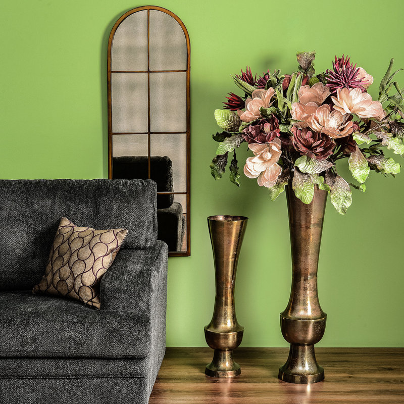 Metal Table Vase, 74cm H x 19cm W x 19cm D