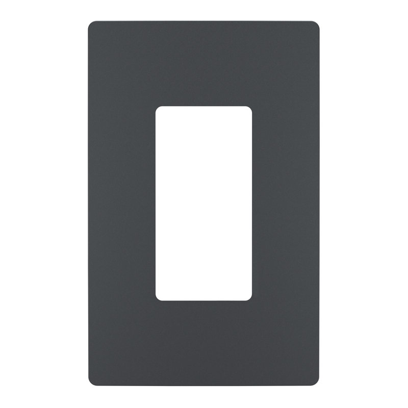 Plaque murale sans vis à bascule Radiant, H 4,94 po x l 3,15 po x P 0,22 po, Graphite