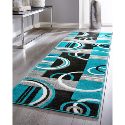 Tapis bleu Shaliya