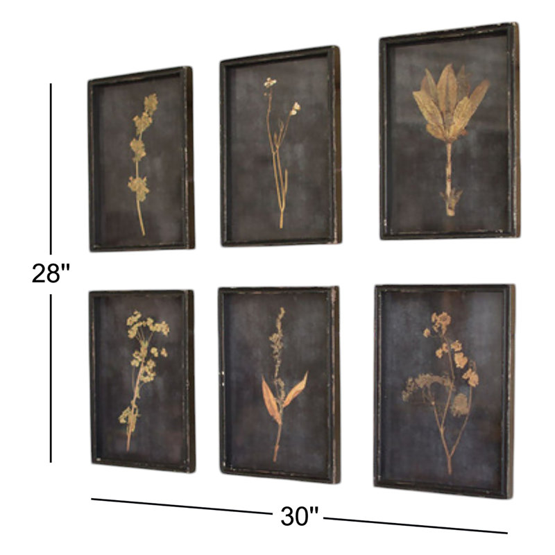 Rodriguez - 6 Piece Picture Frame Print Set on Wood