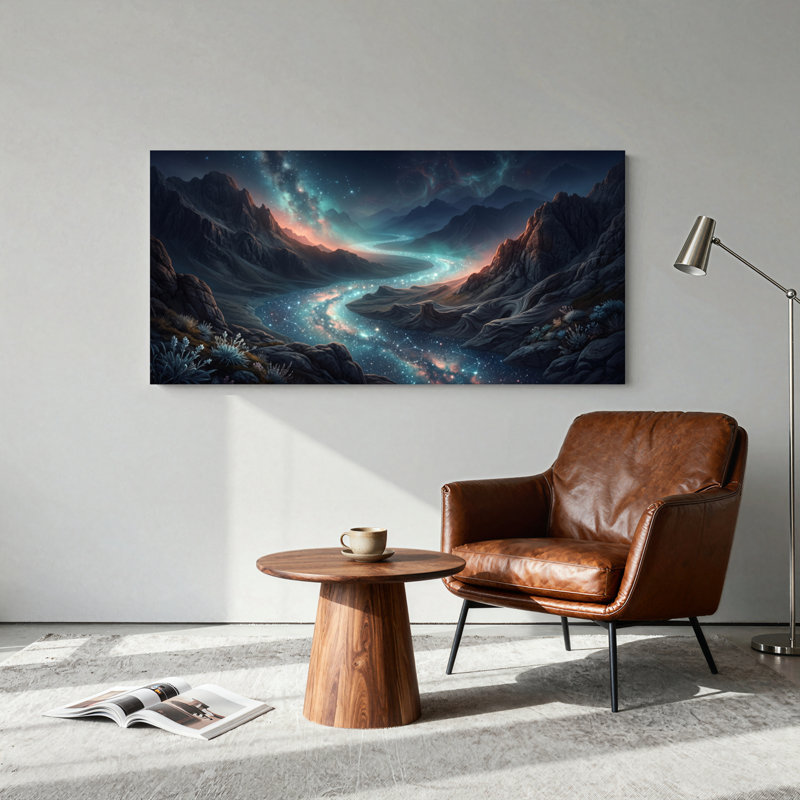 Ensemble de 1 tableau sur toile Starry Valley, 32“W x 16”H, Wrapped Canvas