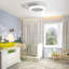 Karlia 17" 5-Blade White LED Ceiling Fan With Remote Control