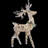 Rattan Standing Buck Lighted Display