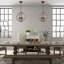 Lustre géométrique à 3 lumières de style bougie Marcus