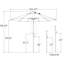 Parasol de marché Glide Tilt Octagon-951696419-951696416