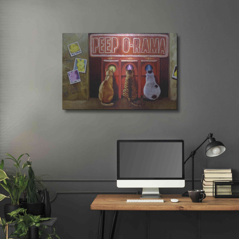 «Peepshow» par Lucia Heffernan, H 24 po x l 36 po