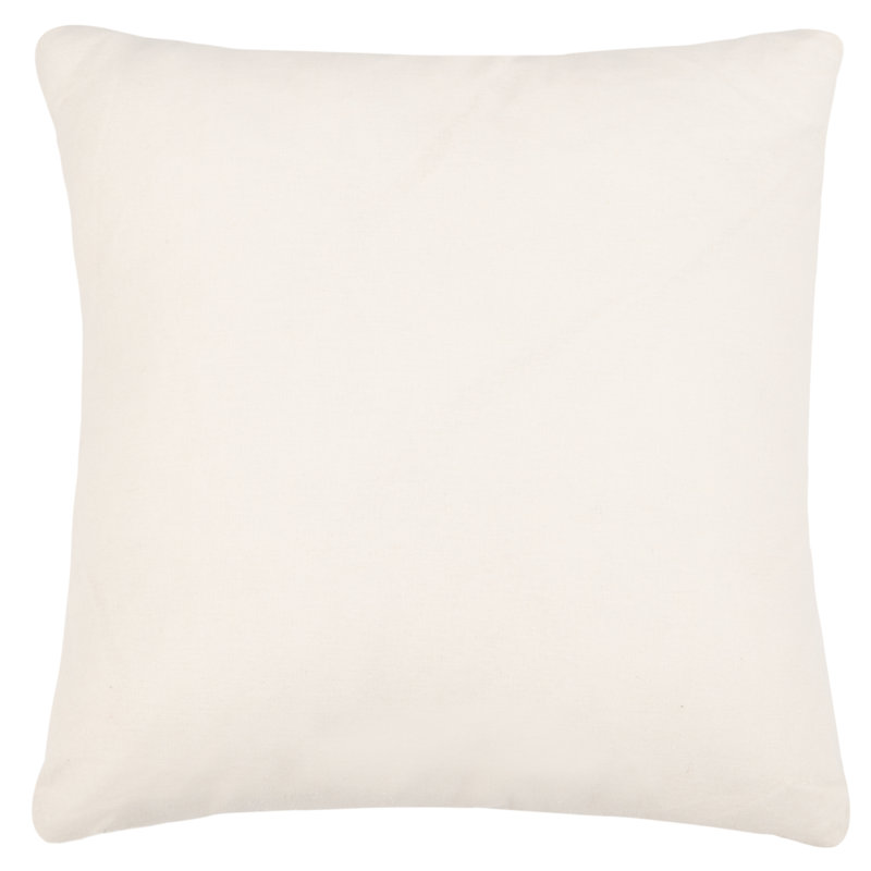 Abstract Reversible Throw Pillow, 18" x 18", Beige