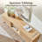 70" Fluted Tv Stand With Soft Close Doors & Adjustable Shelves-714908588