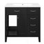 Meuble-lavabo moderne avec lavabo et meuble-lavabo moderne avec tiroirs-573963085