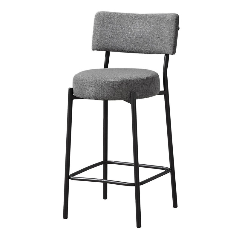 Tabouret de bar moderne et minimaliste, Noir