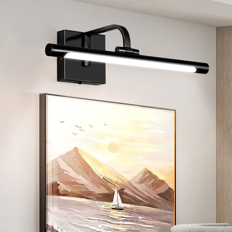 Lampe à DEL 1 lumière à intensité variable réglable 3000K / 4000K / 5000K, 640 lumens, Nickel brossé