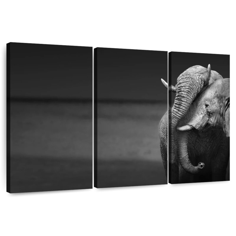 Brampt Elephants Love, 28" H x 45" W