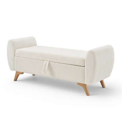Corduroy Upholstered Bench