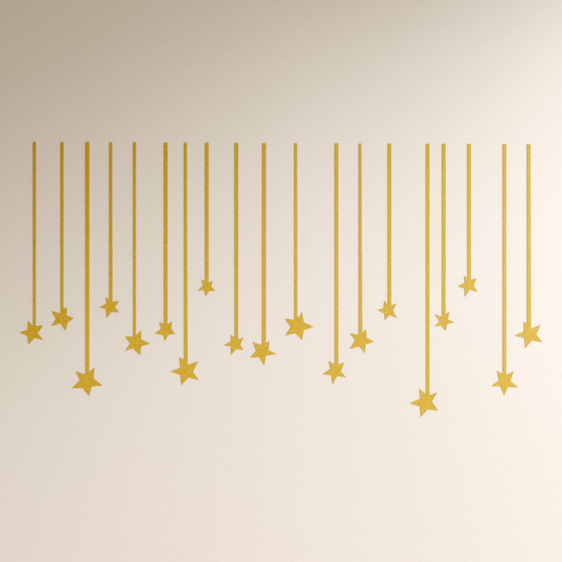 Etheridge Abstract Wall Decal, Gold