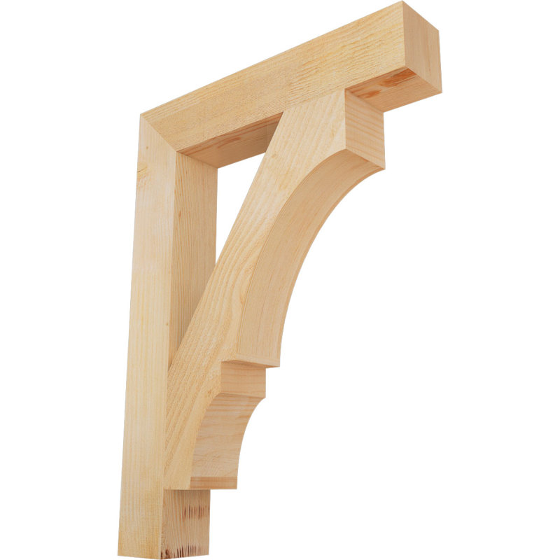 Support de bloc Balboa, L 4 po x P 22 po x H 30 po, Sapin Douglas scié brut