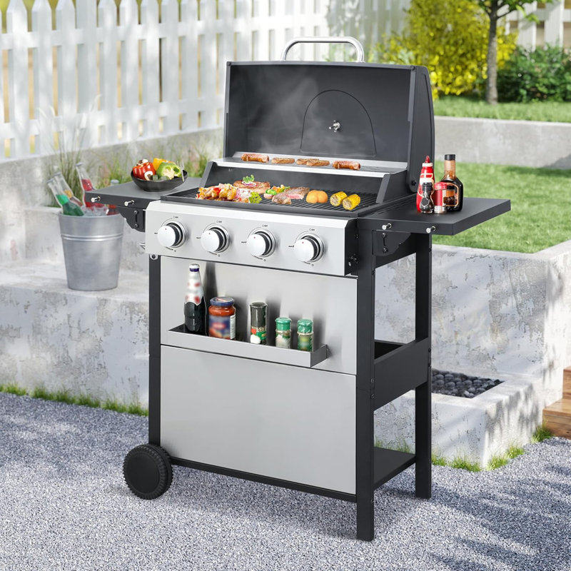 Barbecue au gaz propane à 4 brûleurs