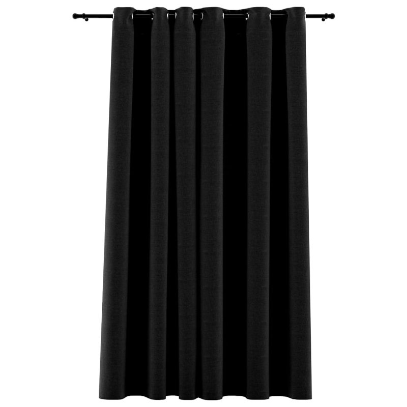 Cezaria Blackout Curtain Single Panel, Anthracite