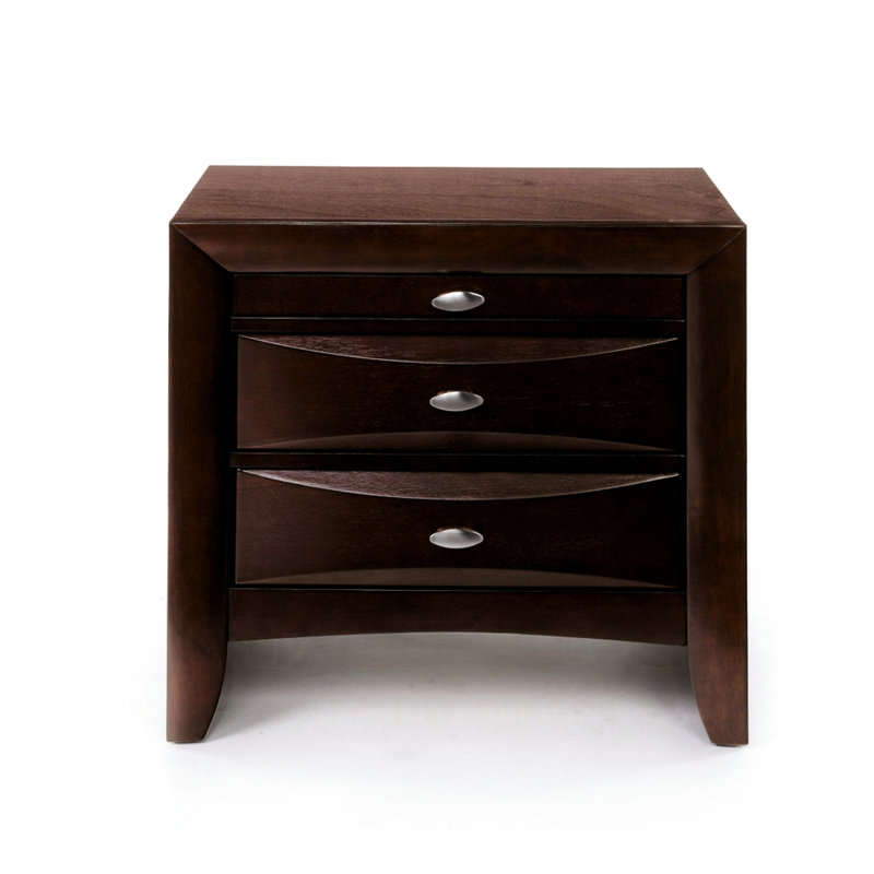 Table de chevet pour chambre à coucher avec 2 tiroirs et plateau supplémentaire escamotable