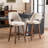 Mid-Century Modern Armless Upholstered Counter Stool-1760559298