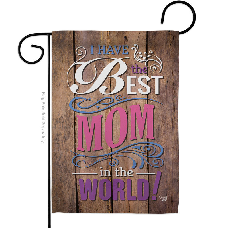 Double Sided Polyester Mother's Day, 18.5" H x 13" W