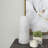 Ceramic Textured Crosshatch Decorative White Vase