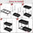 4-pack Under-sink 2-tier Pull-out Cabinet Organizer With Hooks And Cups – Black