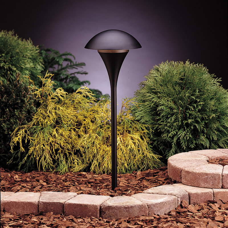 Chikaima Bronze Metal Pathway Light, Black