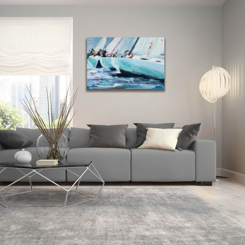  «Rail» par Curt Crain, art mural en verre acrylique, 36 po x 24 po, H 24 po x l 36 po