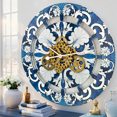 Horloge murale 24 po surdimensionnée pour le salon