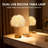 Modern Feather Table Lamp With Usb Charging Port Romantic Bedside Nightstand Light For Bedroom Living Room Wedding Decoration