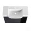 Meuble-lavabo mural 28 po avec lavabo en céramique blanche et porte à fermeture en douceur, emballage KD-886041070-886041068
