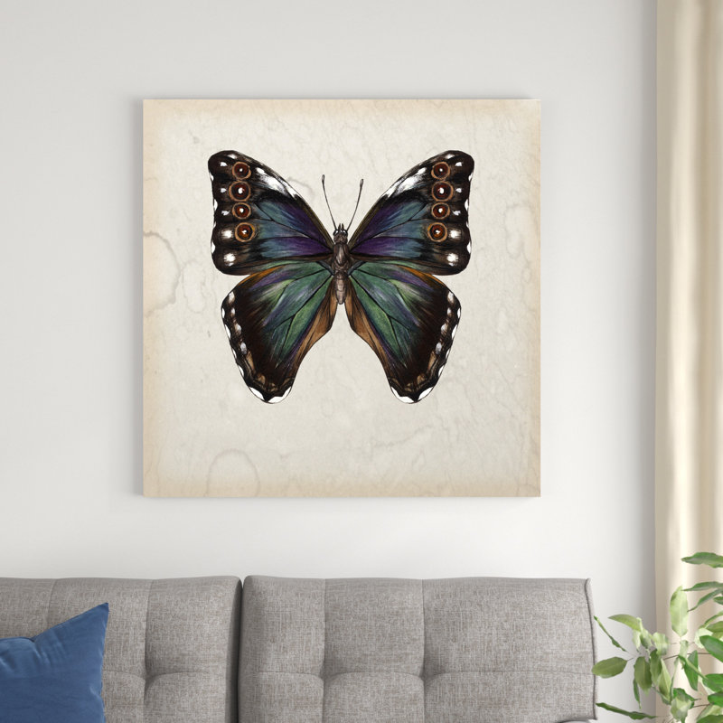 Étude de papillons III, H 36 po x l 36 po x P 1,25 po