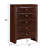 Bandzul 5-Drawer Rectangular Chest with Pull Knob-744629561