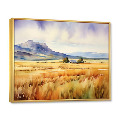Wyoming, prairies jaunes - art mural Wyoming