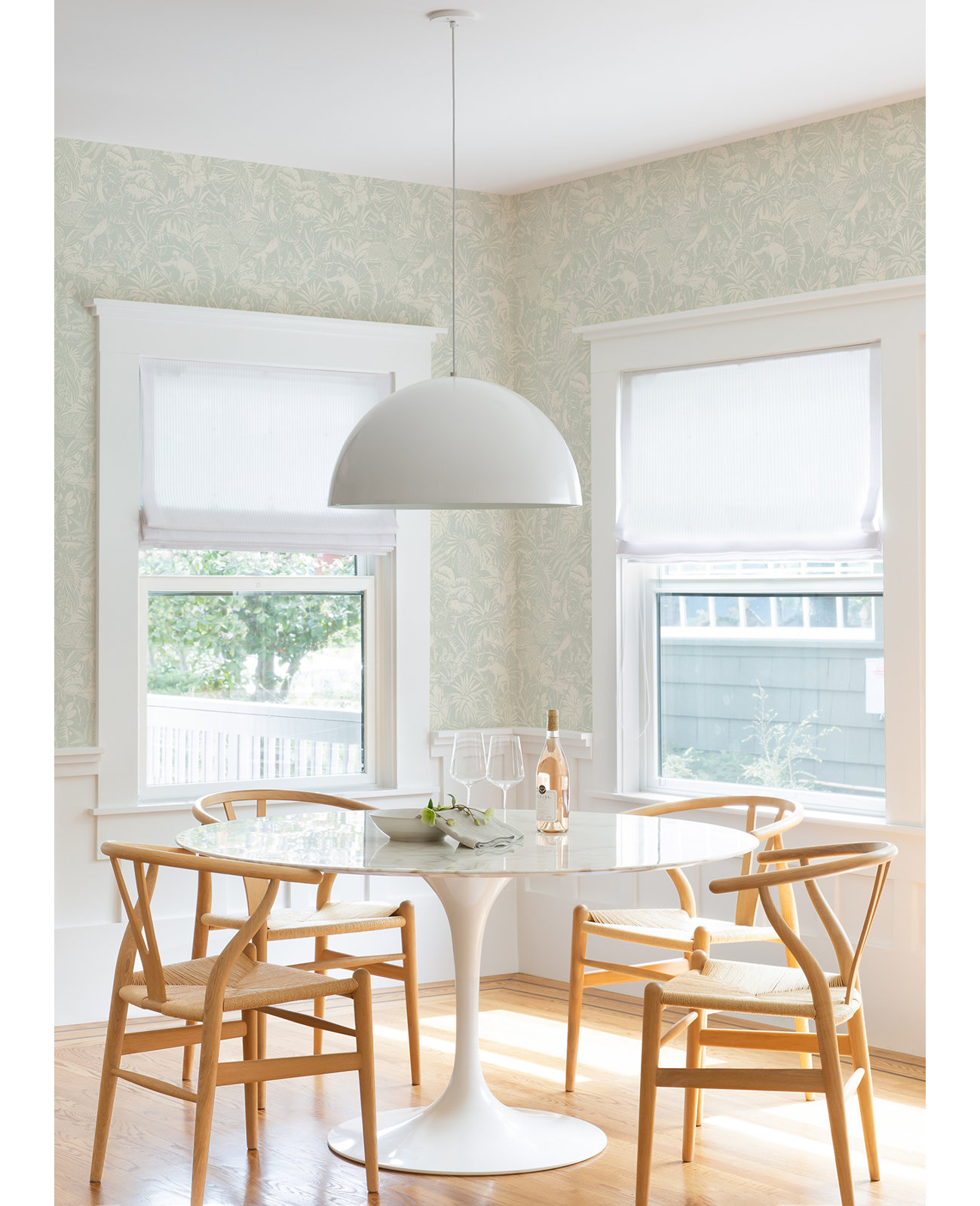 Cheri Floral Wallpaper, Aqua