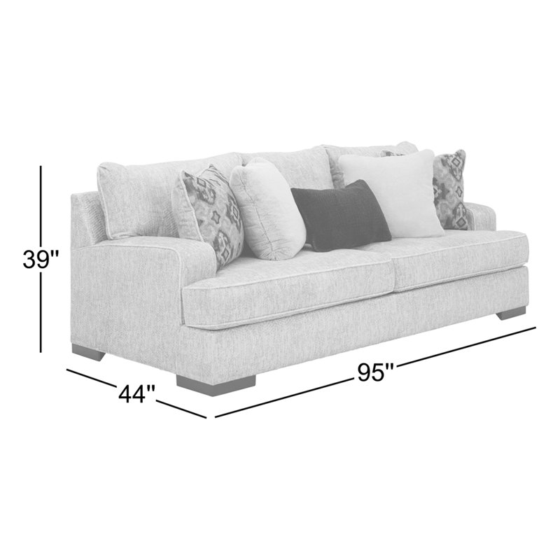 Aquib Upholstered Loveseat, 39" H x 95" W x 44" D