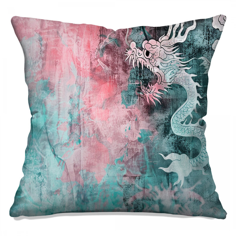Coussin Dragon, oreillers Mythical Double Face, 20 po x 20 po