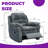 Contemporary Fabric Power Recliner Chair with USB Port & Push-Button Control - Memory Foam Pillow Design for Ultimate Comfort-845381504-845381519