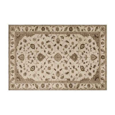 Tabriz Beige Indoor and Outdoor Area Rug
