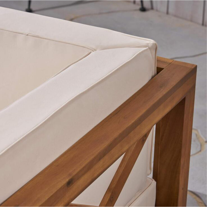 Causeuse X-Back, beige
