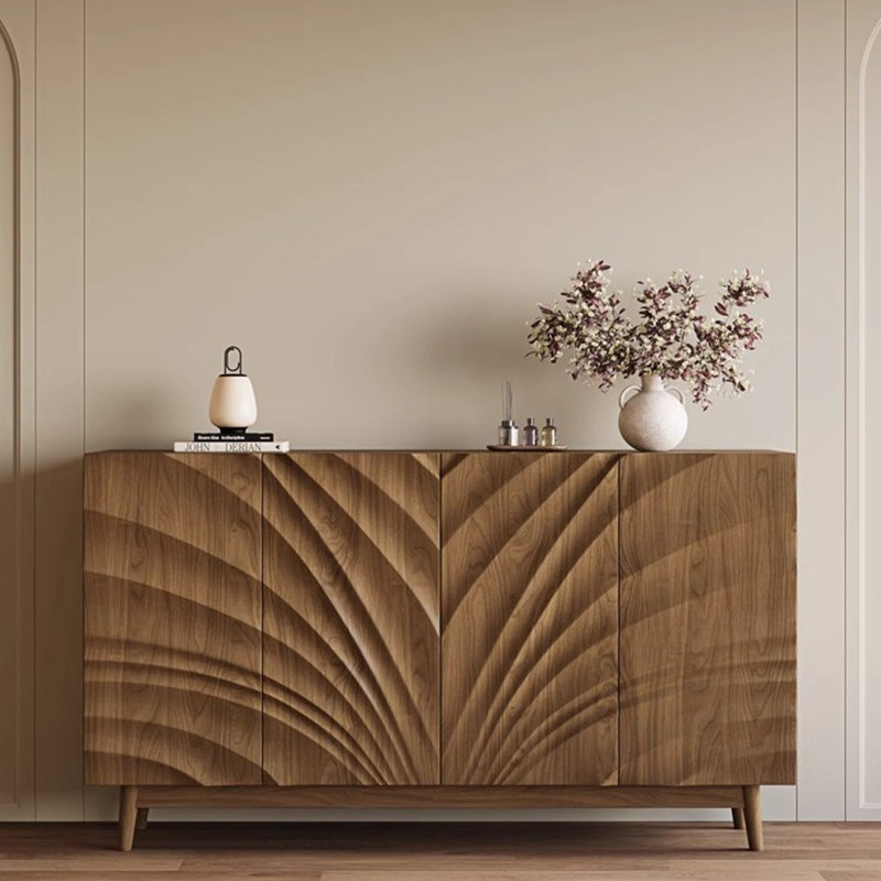 Buffet rétro de style français, H 35,4 po x l 47,2 po x P 15,7 po