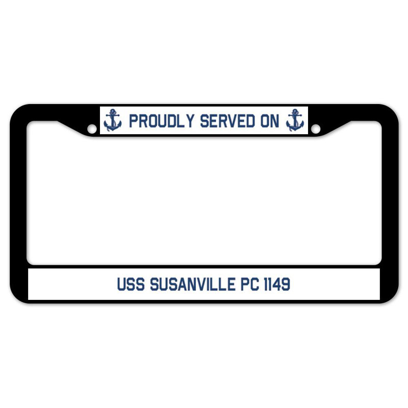 Fièrement servi sur un cadre de plaque USS SUSANVILLE PC 1149