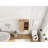 24 Inch Wall-Mounted Side Cabinet Combination, 2-Soft Closing Door, Suitable For Small Bathroom, Study, Storage Room, Original Oak (KD-Packing)
