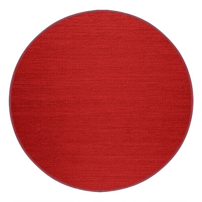 Tapis rouge uni lavable à la machine