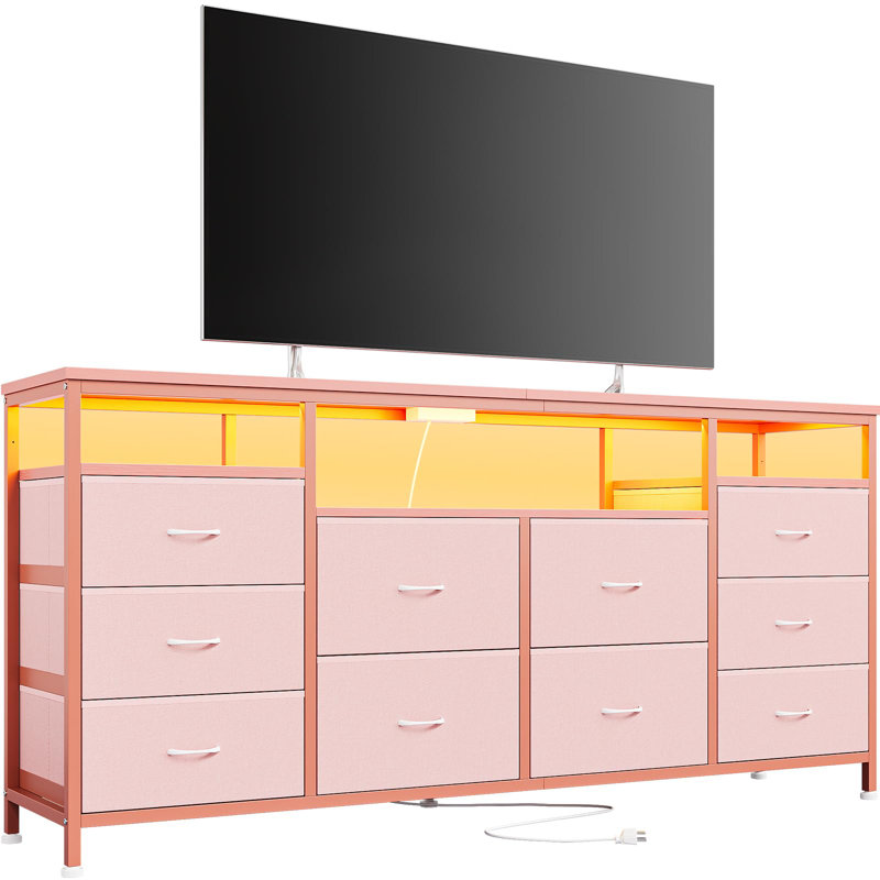 TV Stand For Tvs Up To 75", Pink