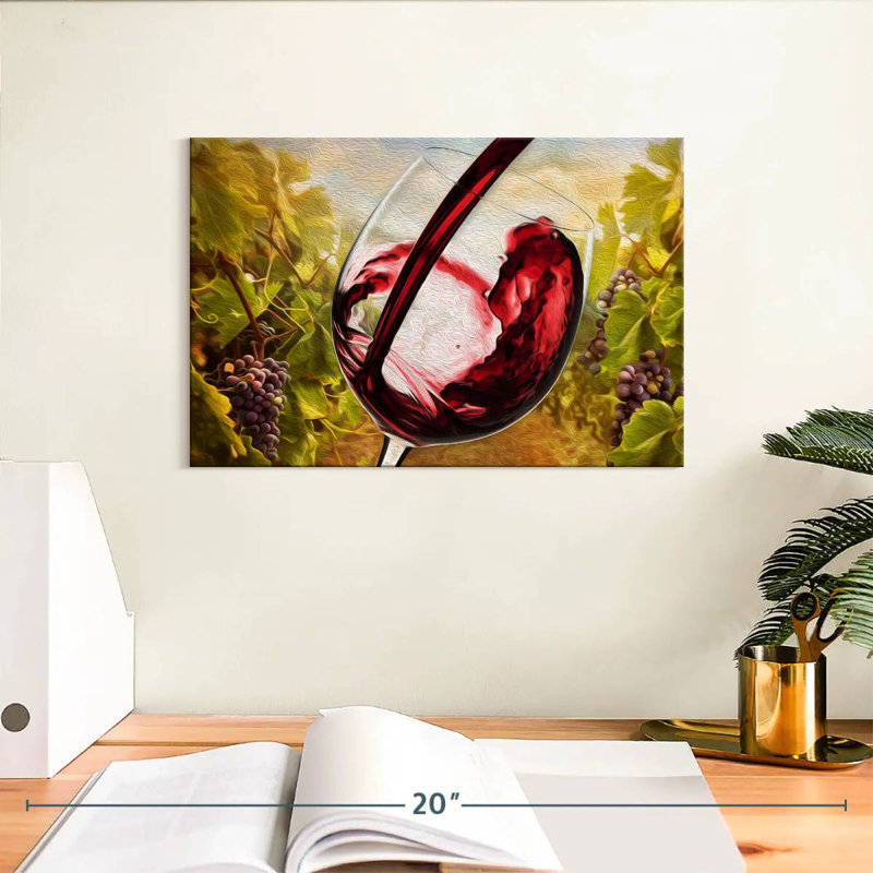 Yarlin Tuscan Vineyard, 8" H x 12" W
