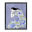  "Blue Floral Dress", art mural encadré par Melissa Wang