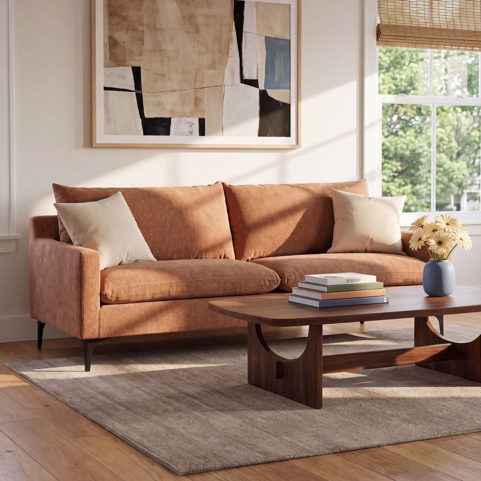 Almeta 80 " Sofa, Heritage Pink